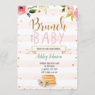Baby brunch party invitation