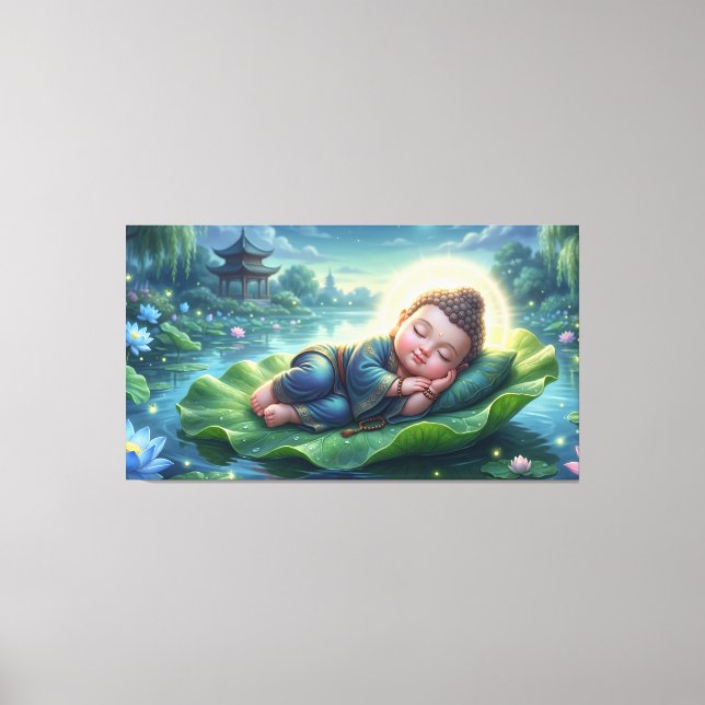 Baby Buddha Canvas Print (Front)