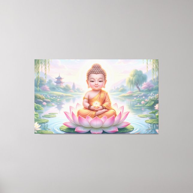 Baby Buddha Canvas Print (Front)