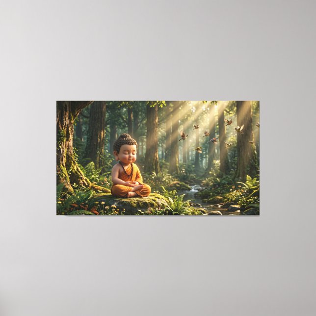 Baby Buddha Canvas Print (Front)