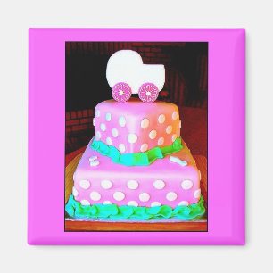 Baby Buggy Cake - Girl Magnet