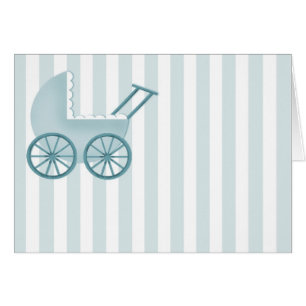 Baby Buggy Card (Blue)