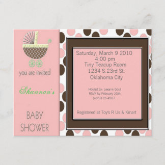 Baby Buggy Shower Inviations Invitation