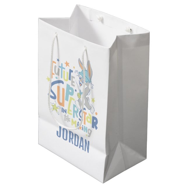 Baby BUGS BUNNY™ Future Superstar In Training Medium Gift Bag (Front Angled)