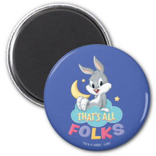 Baby Bugs Bunny   That's All Folks Magnet