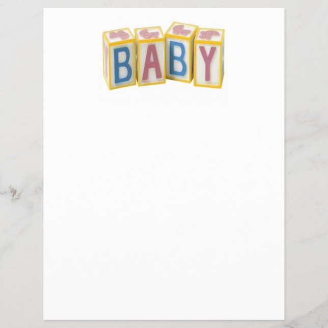 Baby Building Blocks Flyer (Front)