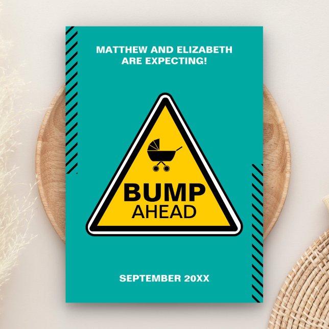 Baby Bump Caution Sign Pregnancy Announcement (Creator Uploaded)