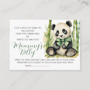 Baby Bump Game Guess Mum's Belly Size Panda Enclosure Card