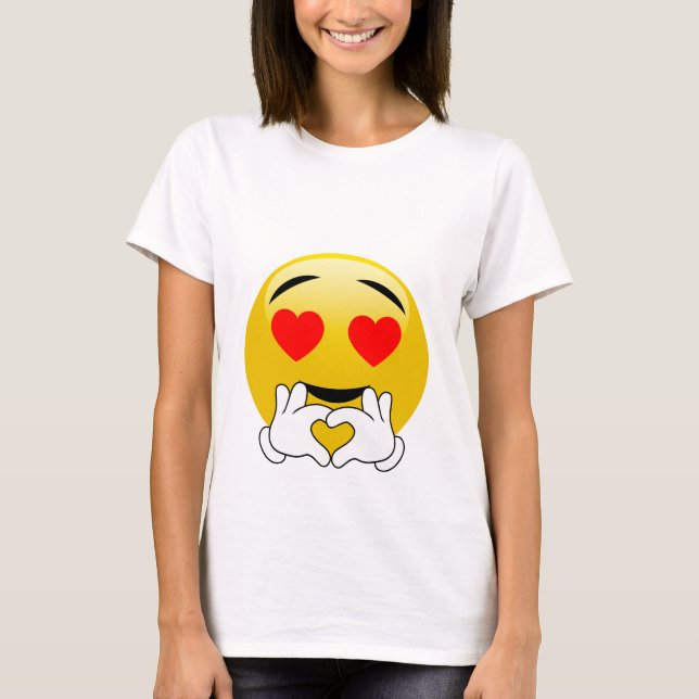 Baby Bump Love Emoji Maternity T-Shirt (Front)