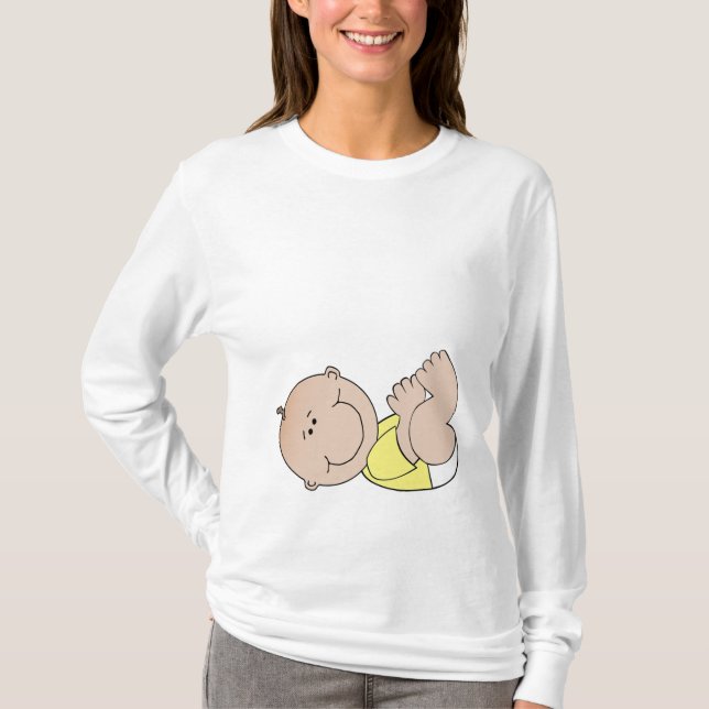 Baby bump maternity top - not gender specific (Front)