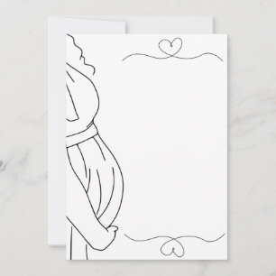 Baby Bump Pregnancy Note Card