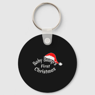 Baby Bump's First Christmas, Pregnancy T Shirt  Key Ring