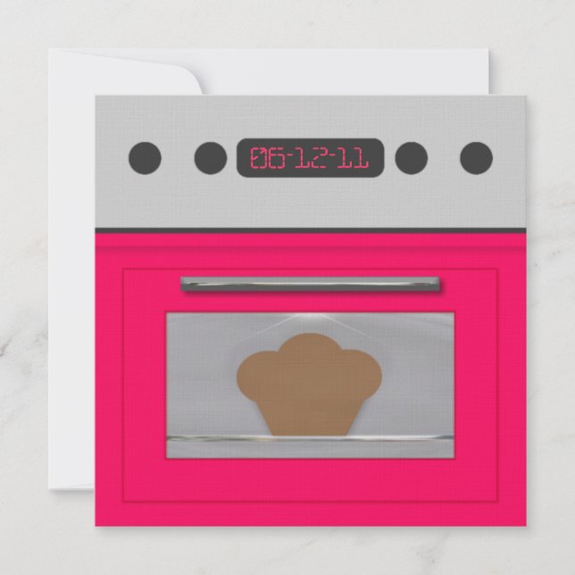 Baby Bun Recipe Invitation(pink) Invitation (Front)