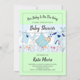 Baby Bundle Baby Shower Invitation
