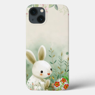 BABY BUNNY AND EASTER EGG iPhone 13 CASE