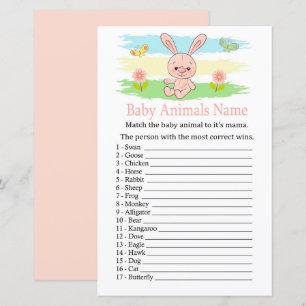 Baby bunny Baby Animals Name Game