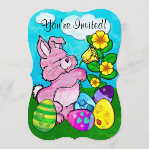 Baby Bunny Easter Invitation