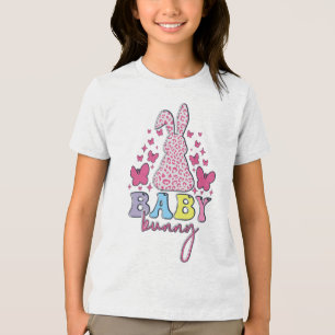 Baby Bunny Happy Easter Day Design-60673 Tri-Blend Shirt