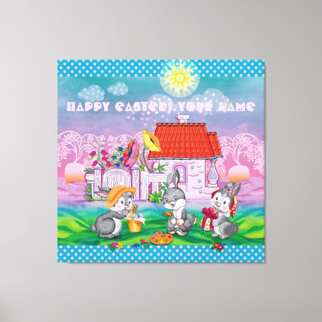 Baby Bunny little  Canvas Print (Front)