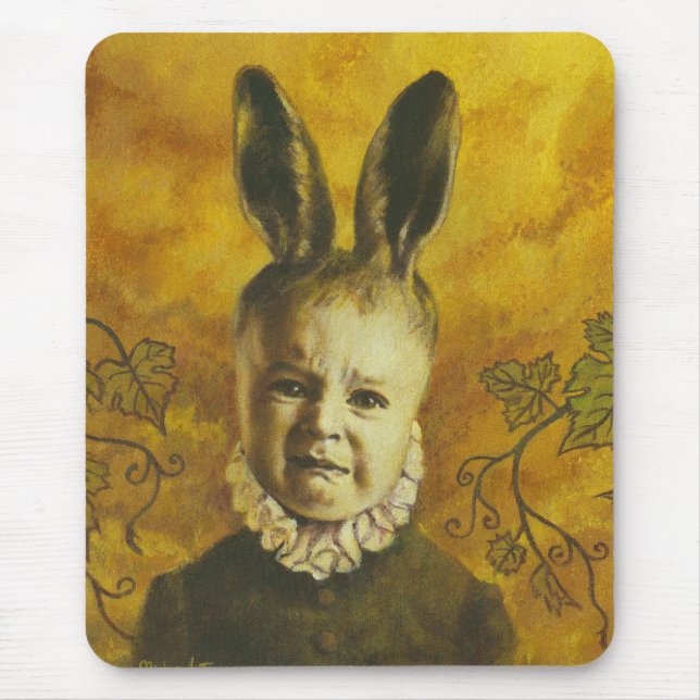 Baby Bunny Mutant Design Mouse Mat (Front)