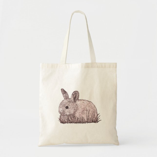 Baby Bunny Tote Bag (Front)