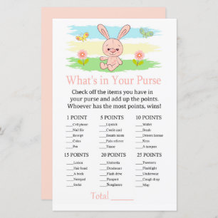 Baby bunny What's in your purse game