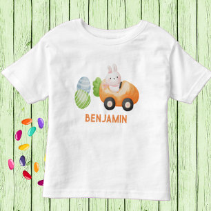 Baby Bunny with Easter Eggs Personalised  Toddler T-Shirt