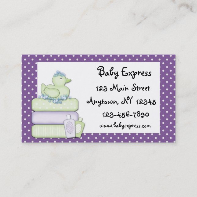 Baby Business Card (Front)