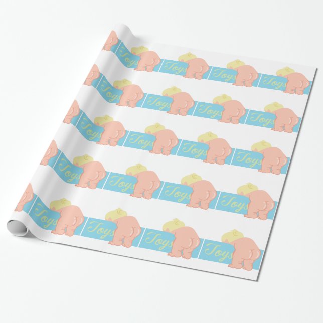Baby Butt Wrapping Paper (Unrolled)
