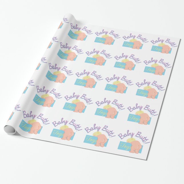 Baby Butt Wrapping Paper (Unrolled)