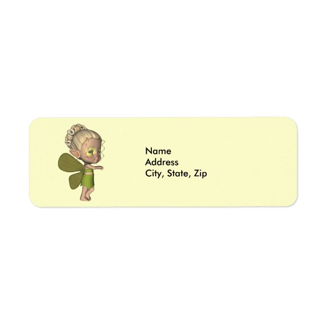 Baby Butterfly Strangeling Addess Label (Front)