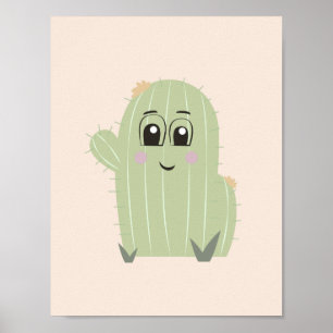 Baby Cactus Nursery Wall Art