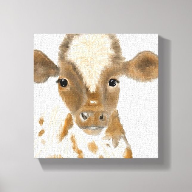 Baby Calf Canvas Print (Front)