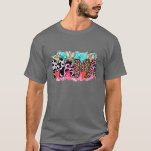 Baby Calf Floral Aztec Cowhide Baby Cow Western An T-Shirt