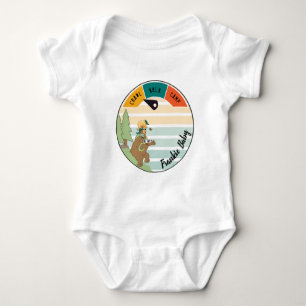 Baby Camp Bear, Snake, Owl Personalise Bodysuit