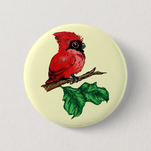 Baby Cardinal Button