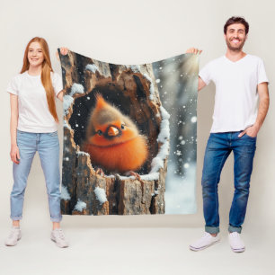 Baby Cardinal Fleece Blanket