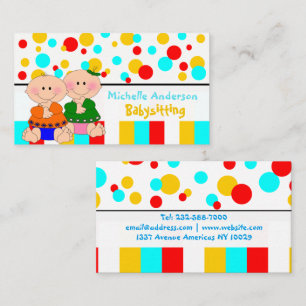 Baby care & shop business card