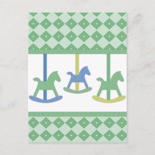 Baby Carousel Collection Postcard