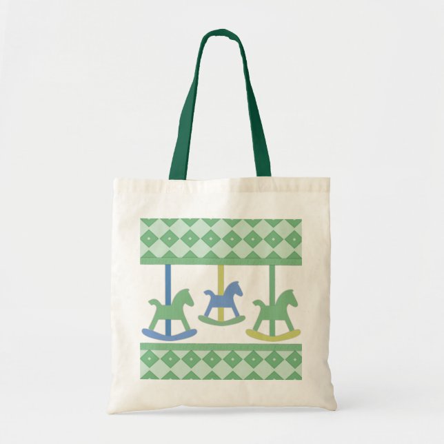 Baby Carousel Collection Tote Bag (Front)