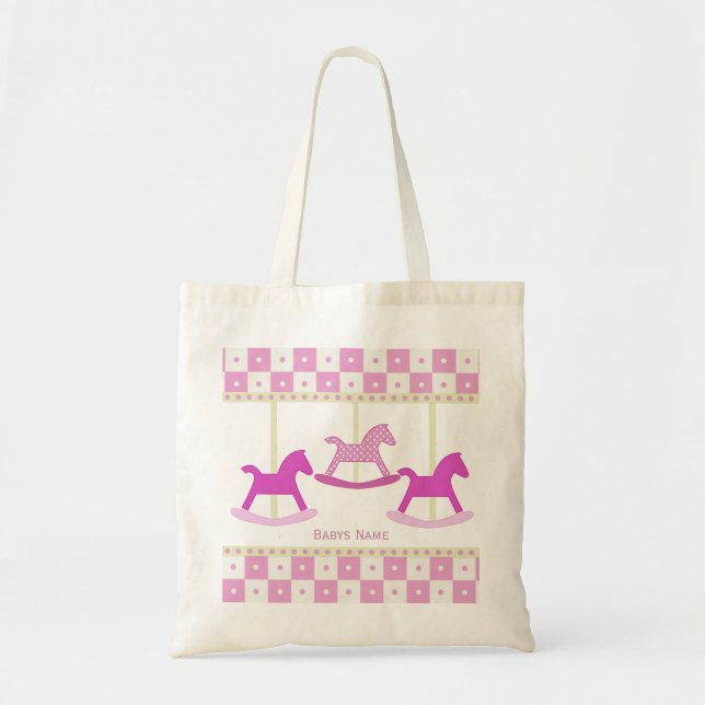 Baby Carousel Tote Bag (Front)