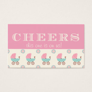 Baby Carriage Baby Shower Drink Ticket