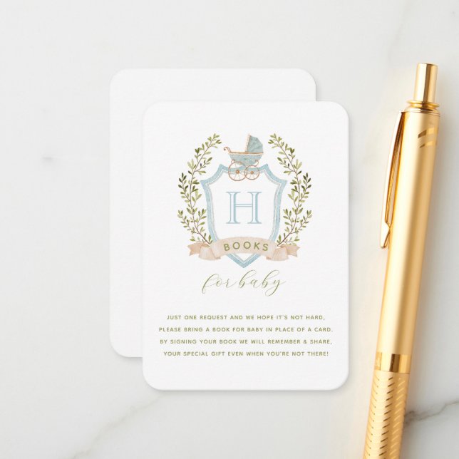 Baby Carriage Crest | Books for Baby Enclosure  (Front/Back In Situ)