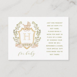Baby Carriage Crest Books for Baby Enclosure Ca Card