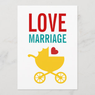 Baby Carriage Gender Neutral Shower Invitation