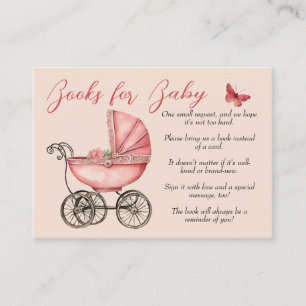 Baby Carriage Girl Books for Baby Enclosure Card