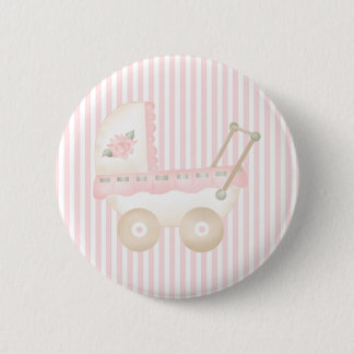 Baby Carriage Pink 6 Cm Round Badge