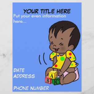 Baby Cartoon to Personalise - Flyer