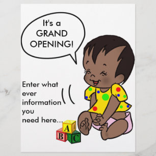 Baby Cartoon to Personalise - Flyer