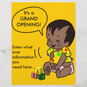 Baby Cartoon to Personalise - Flyer